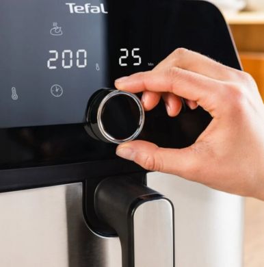 Tefal Easy Fry Mega Air Fryer 1700W, 7.5L, Black EY855D10 | Elektrika.lv