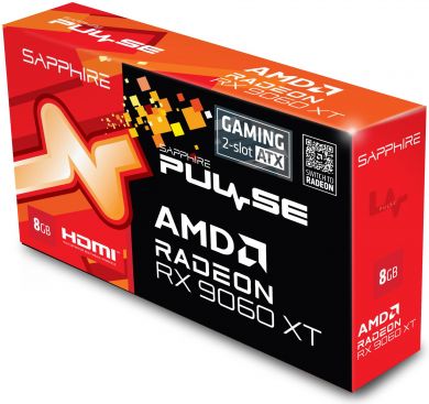 Sapphire Graphics Card SAPPHIRE AMD Radeon RX 9060 XT 8 GB GDDR6 128 bit PCI Express x16 5.0 Active 11350-05-20G 11350-05-20G | Elektrika.lv