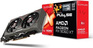 Sapphire Graphics Card SAPPHIRE AMD Radeon RX 9060 XT 8 GB GDDR6 128 bit PCI Express x16 5.0 Active 11350-05-20G 11350-05-20G | Elektrika.lv