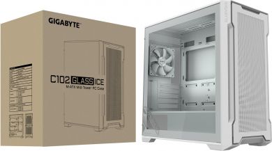 Gigabyte Case GIGABYTE GB-C102GI MidiTower Case product features Transparent panel Not included MicroATX MiniITX Colour White C102GI C102GI | Elektrika.lv