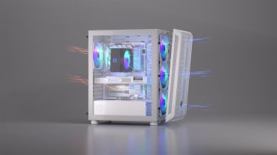  Case ENDORFY ATX/micro ATX/Mini-ITX White Midi Tower PC EY2A018 EY2A018 | Elektrika.lv