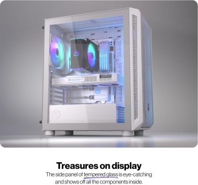  Case ENDORFY ATX/micro ATX/Mini-ITX White Midi Tower PC EY2A018 EY2A018 | Elektrika.lv