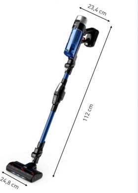 Tefal Handheld vacuum cleaner X-Force Flex 9.60 Aqua 250W, 45min, blue TY20C4WO | Elektrika.lv