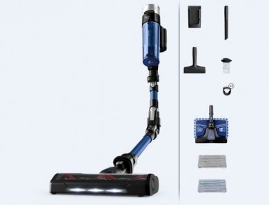 Tefal Handheld vacuum cleaner X-Force Flex 9.60 Aqua 250W, 45min, blue TY20C4WO | Elektrika.lv