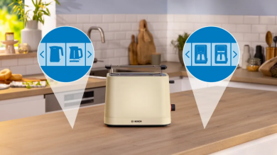 BOSCH Bosch Compact Toaster | TAT3M127 MyMoment | Number of slots 2 | Housing material Plastic | Beige TAT3M127
