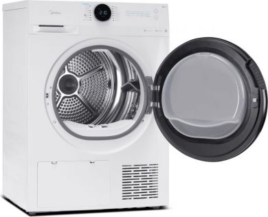 Midea Midea | Dryer Machine | MD200H80BW/W-HR | Energy efficiency class C | Front loading | 8 kg | LED | Depth 60 cm | Wi-Fi | White MD200H80BW/W-HR