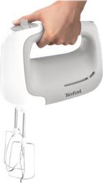 Tefal TEFAL | Hand Mixer | HT450B38 | Hand Mixer | 450 W | Number of speeds 5 | Turbo mode | White HT450B38