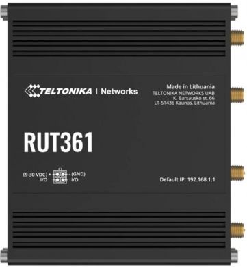 Teltonika LTE CAT 6 Router | RUT361 | 802.11n | 10/100 Mbit/s | Ethernet LAN (RJ-45) ports 2 | Mesh Support No | MU-MiMO Yes | 4G RUT36110B100