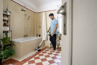 KARCHER Vacuum Cleaner KARCHER dry&wet Electric broom Grey/White/Black Bagless Battery  2.3 kg 1.056-200.0 1.056-200.0 | Elektrika.lv