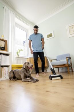 KARCHER Vacuum Cleaner KARCHER dry&wet Electric broom Grey/White/Black Bagless Battery  2.3 kg 1.056-200.0 1.056-200.0 | Elektrika.lv