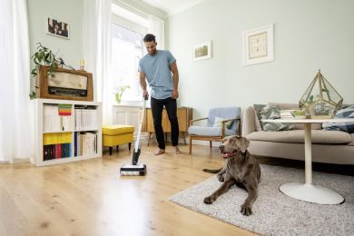 KARCHER Vacuum Cleaner KARCHER dry&wet Electric broom Grey/White/Black Bagless Battery  2.3 kg 1.056-200.0 1.056-200.0 | Elektrika.lv