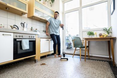 KARCHER Vacuum Cleaner KARCHER dry&wet Electric broom Grey/White/Black Bagless Battery  2.3 kg 1.056-200.0 1.056-200.0 | Elektrika.lv