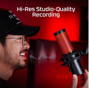 HyperX MICROPHONE HYPERX QUADCAST 2/BLACK 872V1AA HYPERX 872V1AA | Elektrika.lv