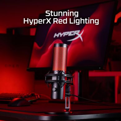 HyperX MICROPHONE HYPERX QUADCAST 2/BLACK 872V1AA HYPERX 872V1AA | Elektrika.lv