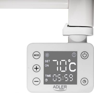 ADLER LED Electric Bathroom Radiator 600W, IP54, white AD 7824 | Elektrika.lv