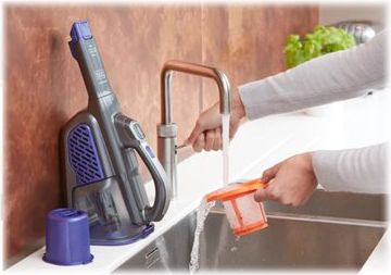  BLACK & DECKER Vacuum Cleaner | BHHV520BFP-QW | Cordless operating | 18 V | Black/Purple BHHV520BFP-QW