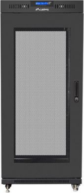 Lanberg Lanberg | Rack cabinet 19" free-standing 27U/600x600 (flat pack) with mesh door, LCD | FF01-6627-23BL | Black FF01-6627-23BL