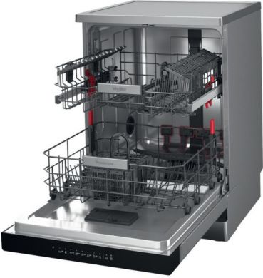 Whirlpool Whirlpool Dishwasher | WFO 3T133 P 6.5 X | Freestanding | Width 60 cm | Number of place settings 14 | Number of programs 10 | Energy efficiency class D | Display | Stainless steel WFO 3T133 P 6.5 X
