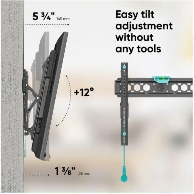  TV SET ACC WALL MOUNT /32-70"/BLACK TM5-B ONKRON TM5-B | Elektrika.lv