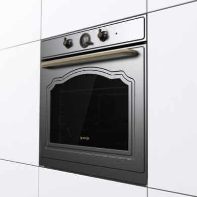GORENJE Gorenje Oven | BOS67372CLB | 77 L | Electric | AquaClean | Mechanical control | Steam function | Height 59.5 cm | Width 59.5 cm | Black BOS67372CLB