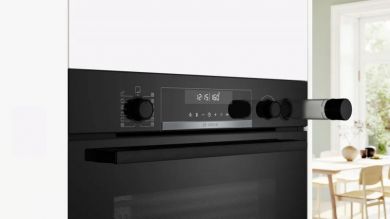 BOSCH Bosch Oven | HRG578BB7 | 71 L | Electric | Pyrolysis | Knobs | Steam function | Height 59.5 cm | Width 59.4 cm | Black HRG578BB7