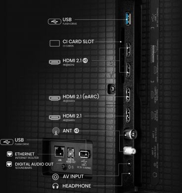 Hisense TV Set HISENSE 85 " 4K Ultra HD 3840 x 2160 pixels Flat 16:9 ULED 85U7Q 85U7Q | Elektrika.lv