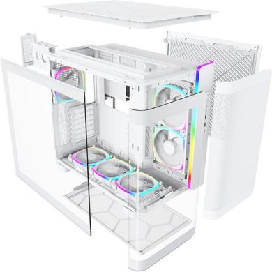 MONTECH Case MONTECH KING 95 PRO (W) MidiTower Not included ATX MicroATX MiniITX Colour White KING95PRO(W) KING95PRO-W- | Elektrika.lv