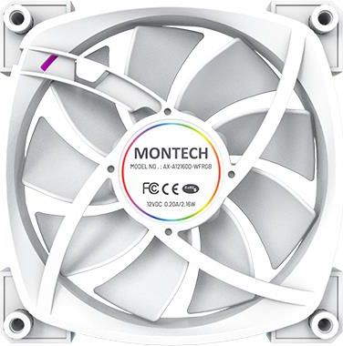 MONTECH CASE FAN 120MM/AX120 PWM WHITE MONTECH AX120PWMWHITE | Elektrika.lv