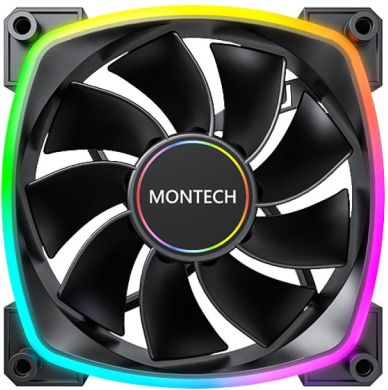 MONTECH CASE FAN 140MM/RX140 PWM BLACK MONTECH RX140PWMBLACK | Elektrika.lv