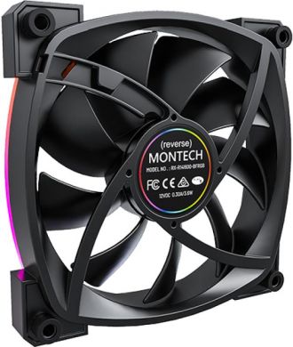 MONTECH CASE FAN 140MM/RX140 PWM BLACK MONTECH RX140PWMBLACK | Elektrika.lv