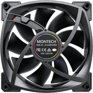 MONTECH CASE FAN 140MM/AX140 PWM BLACK MONTECH AX140PWMBLACK | Elektrika.lv