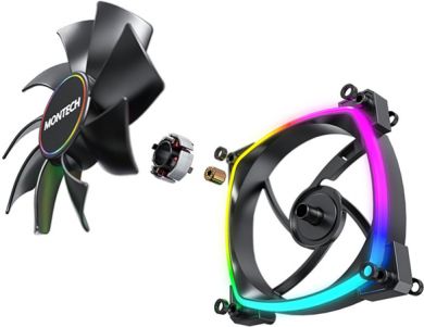 MONTECH CASE FAN 140MM/AX140 PWM BLACK MONTECH AX140PWMBLACK | Elektrika.lv