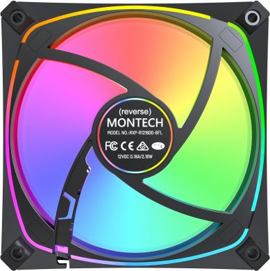 MONTECH CASE FAN 120MM/RX120 PRO BLACK MONTECH RX120 PRO BLACK | Elektrika.lv