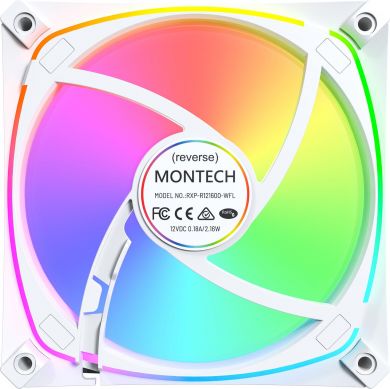 MONTECH CASE FAN 120MM/RX120 PRO WHITE MONTECH RX120 PRO WHITE | Elektrika.lv