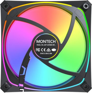 MONTECH CASE FAN 120MM/AX120 PRO BLACK MONTECH AX120 PRO BLACK | Elektrika.lv