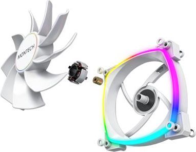 MONTECH CASE FAN 140MM/RX140 PWM WHITE MONTECH RX140PWMWHITE | Elektrika.lv