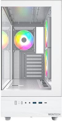 MONTECH Case MONTECH XR MidiTower Not included ATX MicroATX MiniITX Colour White XR(W) XR-W- | Elektrika.lv