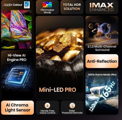 Hisense TV Set HISENSE 100 " 4K Ultra HD 3840 x 2160 pixels Flat 16:9 ULED 100U7QPRO 100U7Q PRO | Elektrika.lv