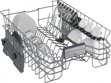 BEKO Dishwasher | BDIS38040Q | Built-in | Width 45 cm | Number of place settings 10 | Number of programs 8 | Energy efficiency class C | Display | White BDIS38040Q