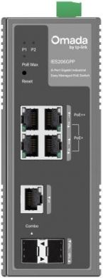 Tp-Link Switch TP-LINK Switch type Managed Rack mounting Yes 4xRJ-45 ports RJ-45 Ports Type Gigabit Ethernet (10/100/1000) 1xCombo SFP ports quantity 1xSFP module slots quantity Power over Ethernet (PoE) Yes 3xPower over Ethernet plus (PoE+) ports quantity 1 IES206GPP | Elektrika.lv