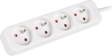 Lanberg Lanberg Cable Power Strip 4X French Outlets Quality-Grade Copper, 1.5 m | PS0-04E-0150-W PS0-04E-0150-W