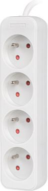 Lanberg Lanberg Cable Power Strip 4X French Outlets Quality-Grade Copper, 1.5 m | PS0-04E-0150-W PS0-04E-0150-W