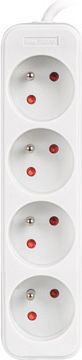 Lanberg Lanberg Cable Power Strip 4X French Outlets Quality-Grade Copper, 1.5 m | PS0-04E-0150-W PS0-04E-0150-W