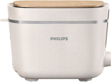 Philips Philips | Toaster | HD2640/10 Eco Conscious Edition | Power 830 W | Number of slots 2 | Housing material 100% Bio-based plastic | Silk White Matt HD2640/10