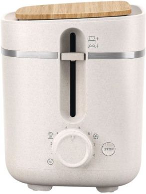 Philips Philips | Toaster | HD2640/10 Eco Conscious Edition | Power 830 W | Number of slots 2 | Housing material 100% Bio-based plastic | Silk White Matt HD2640/10