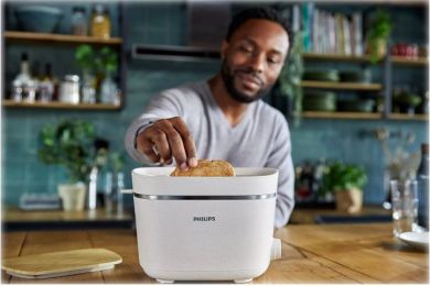 Philips Philips | Toaster | HD2640/10 Eco Conscious Edition | Power 830 W | Number of slots 2 | Housing material 100% Bio-based plastic | Silk White Matt HD2640/10
