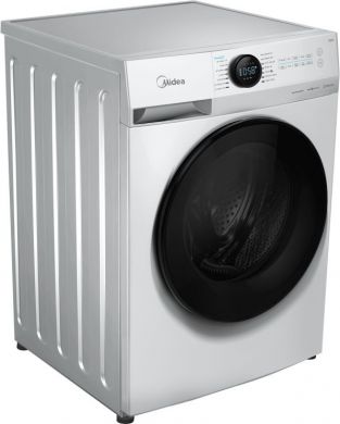Midea Midea Washing Machine | MF200W80WB/W-HR | Energy efficiency class A | Front loading | Washing capacity 8 kg | 1400 RPM | Depth 48 cm | Width 60 cm | Display | LCD | Steam function | White MF200W80WB/W
