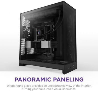  Case NZXT ATX/micro ATX/Mini-ITX/EATX Black Midi Tower PC CM-H92FB-01 CM-H92FB-01 | Elektrika.lv