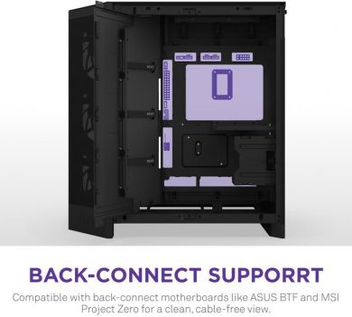  Case NZXT ATX/micro ATX/Mini-ITX/EATX Black Midi Tower PC CM-H92FB-01 CM-H92FB-01 | Elektrika.lv