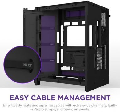  Case NZXT ATX/micro ATX/Mini-ITX/EATX Black Midi Tower PC CM-H92FB-01 CM-H92FB-01 | Elektrika.lv